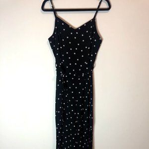 Black with White Polka Dot Jumpsuit